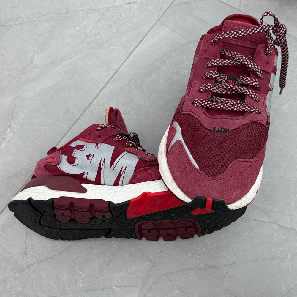 adidas Red and White Athletic Shoes